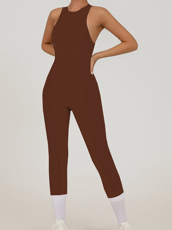 RENEW Female "Patchwork" Style Zipper Jumpsuit