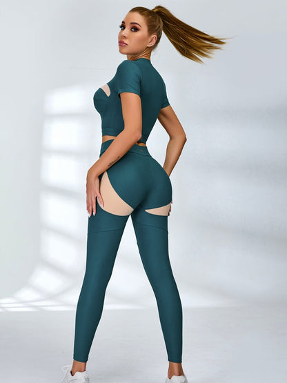 Female Unique Cutout Mesh Tracksuit