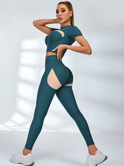 Female Unique Cutout Mesh Tracksuit