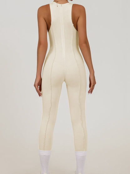 RENEW Female  "Patchwork" Style Zipper Jumpsuit