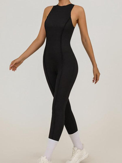 RENEW Female  "Patchwork" Style Zipper Jumpsuit